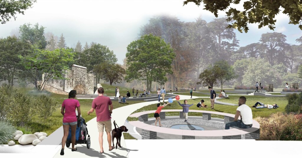 Grant Park Conservancy Breaks Ground on Milledge Fountain Outdoor Classroom and Theatre